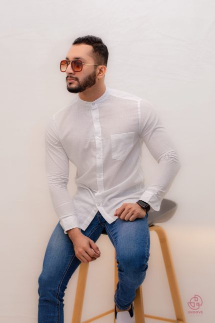White Linen Shirt - BCW02