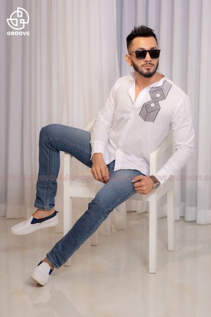 White Linen Shirt - W41