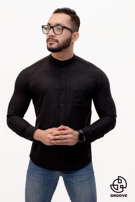 Black Linen Shirt - BCB03/1